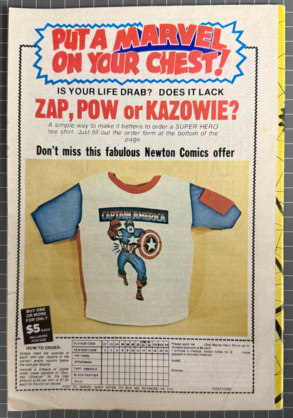 🔑 THE AVENGERS #10 + POSTER [NEWTON COMICS] AUSTRALIAN MARVEL 1975