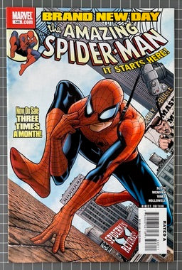 🔑 THE AMAZING SPIDER-MAN #546 [MARVEL COMICS] DIRECT *1ST APP. MR NEGATIVE* 2008 VF+