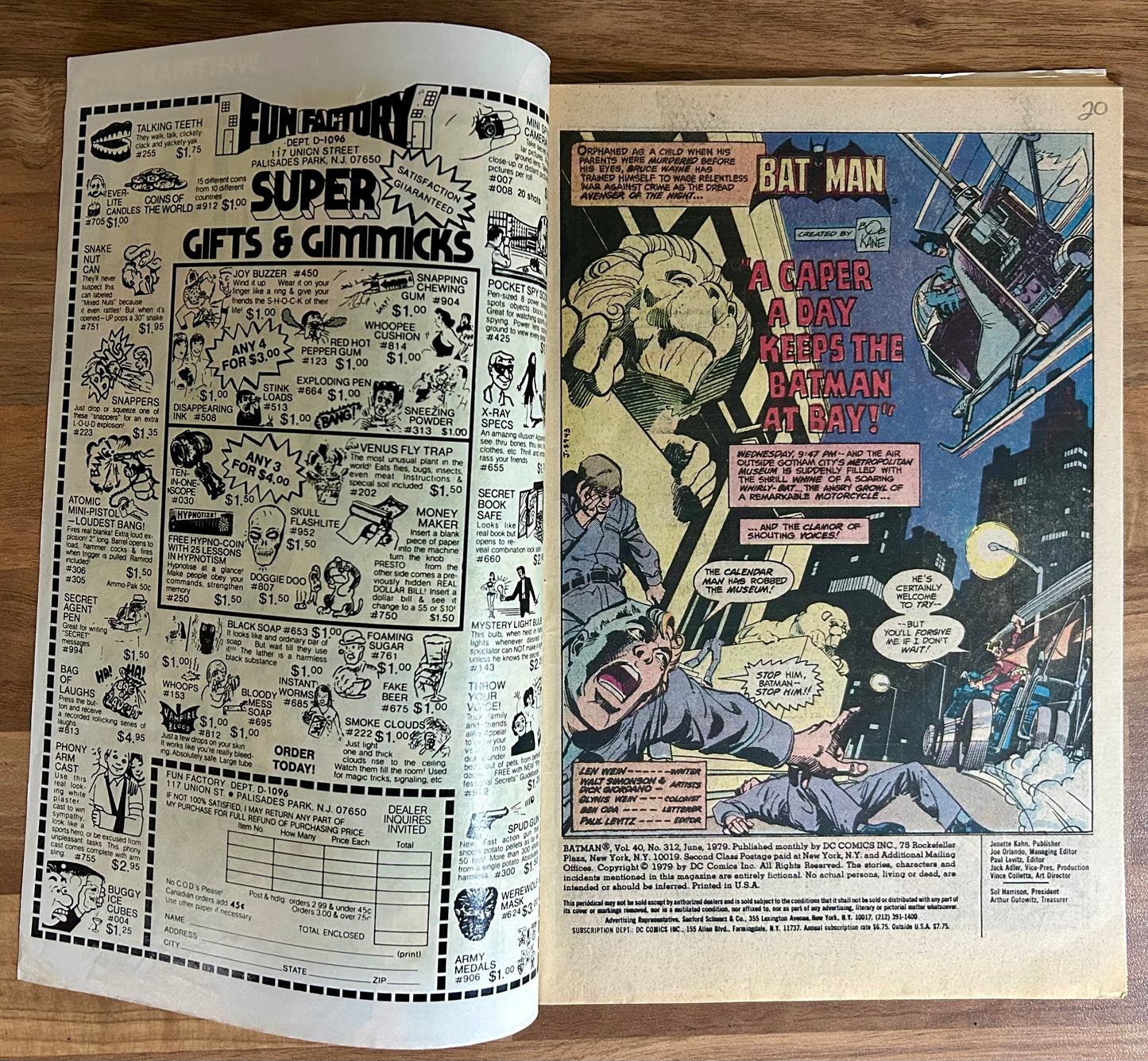 🔑 BATMAN #312 [DC COMICS] 1979