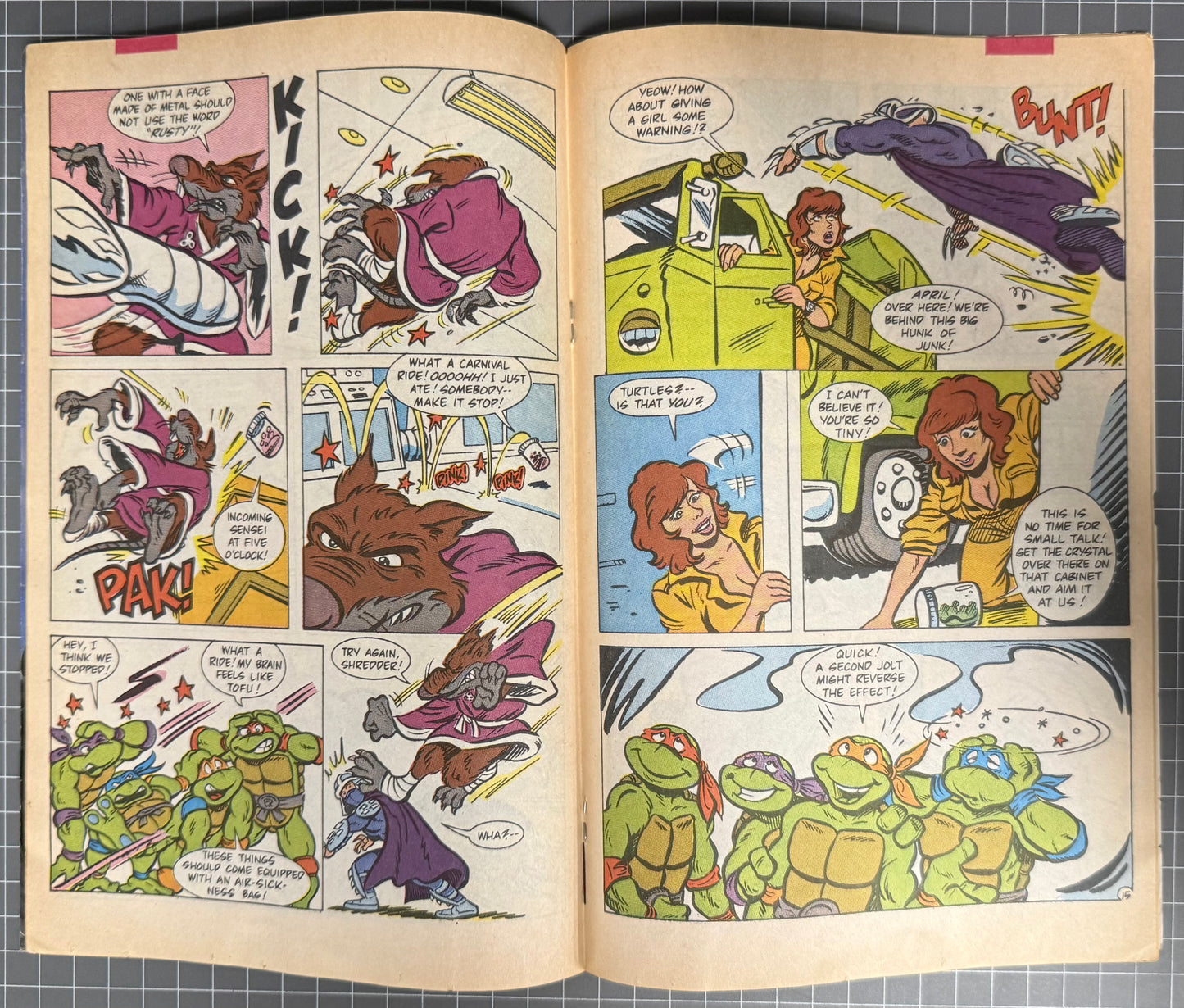 TEENAGE MUTANT NINJA TURTLES ADVENTURES #4 [ARCHIE] COMIC 1989 VG/FN
