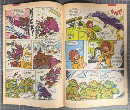 TEENAGE MUTANT NINJA TURTLES ADVENTURES #4 [ARCHIE] COMIC 1989 VG/FN
