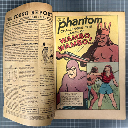 🔑 ACE COMICS #151 [DAVID MCKAY] *THE PHANTOM* FINAL ISSUE GOLDEN AGE 1949 GD