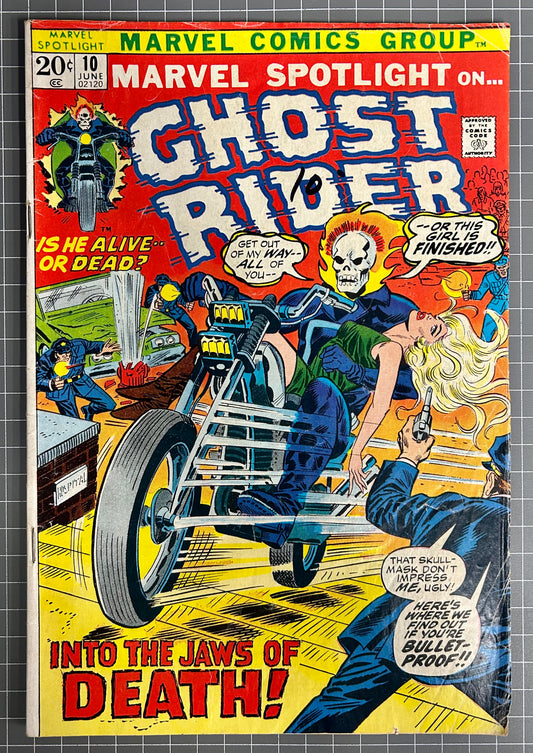 🔑 MARVEL SPOTLIGHT #10 [MARVEL COMICS] DIRECT *WITCHWOMAN DEBUT* 1973 VG-