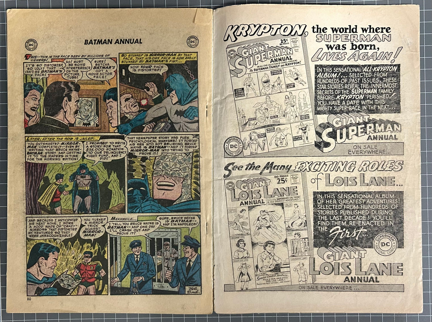 BATMAN ANNUAL #3 [DC COMICS] *1ST APPEARANCE FIREFLY* 1962 GD