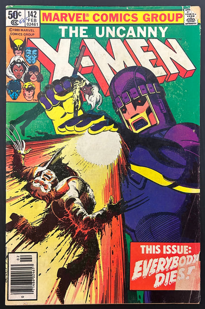 🔑 THE UNCANNY X-MEN #142 [MARVEL COMICS] *DAYS OF FUTURE PAST PT2* 1981 GD/VG