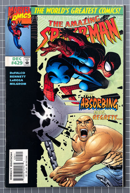THE AMAZING SPIDER-MAN #429 [MARVEL COMICS] DIRECT 1997 FN+