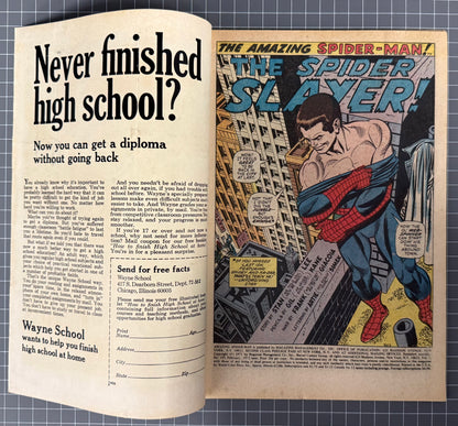 THE AMAZING SPIDER-MAN #105 [MARVEL COMICS] DIRECT 1972 FN+