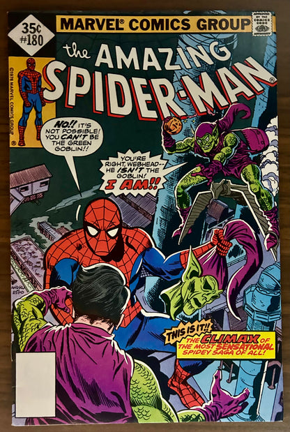 THE AMAZING SPIDER-MAN #180 [MARVEL COMICS] DIRECT 1978 VF+