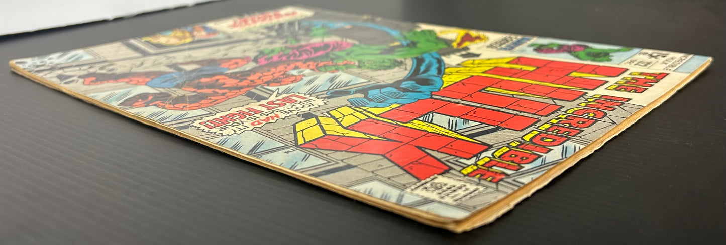 🔑 THE INCREDIBLE HULK #122 [MARVEL COMICS] *HULK VS FANTASTIC FOUR* 1969 GD/VG