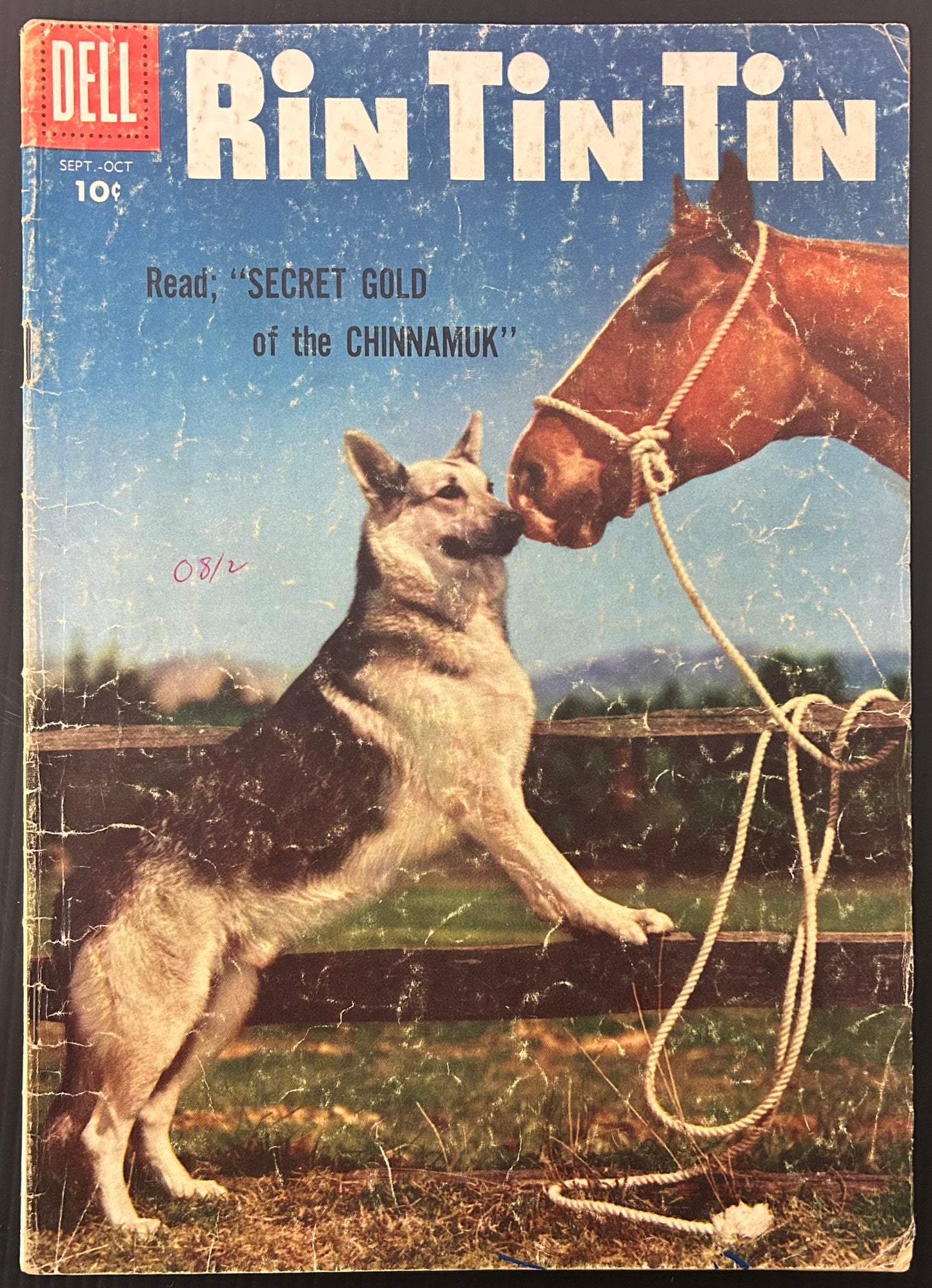 RIN TIN TIN #15 [DELL COMICS] DIRECT 1956 GD/VG