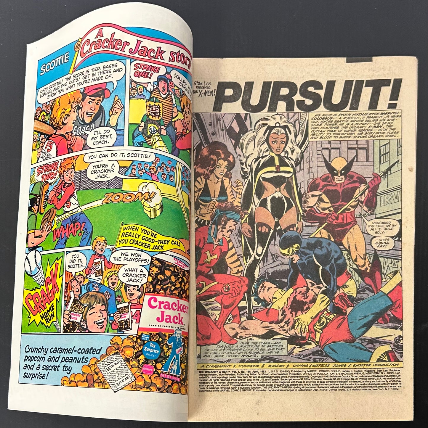 🔑 THE UNCANNY X-MEN #156 [MARVEL COMICS] DIRECT *ORIGIN OF CORSAIR* 1982 VF/NM
