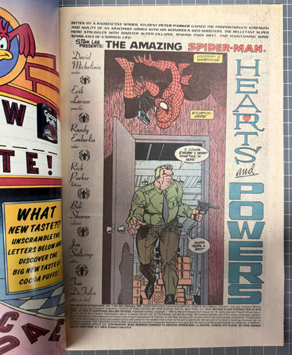 🔑 AMAZING SPIDER-MAN #344 (MARVEL) COMIC *1ST APP. CLETUS KASADY [CARNAGE] 1991 VF