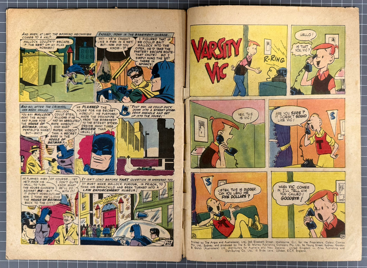 BATMAN #80 [COLOUR COMICS] AUSTRALIAN PRE-DECIMAL *SCARCE* 1957