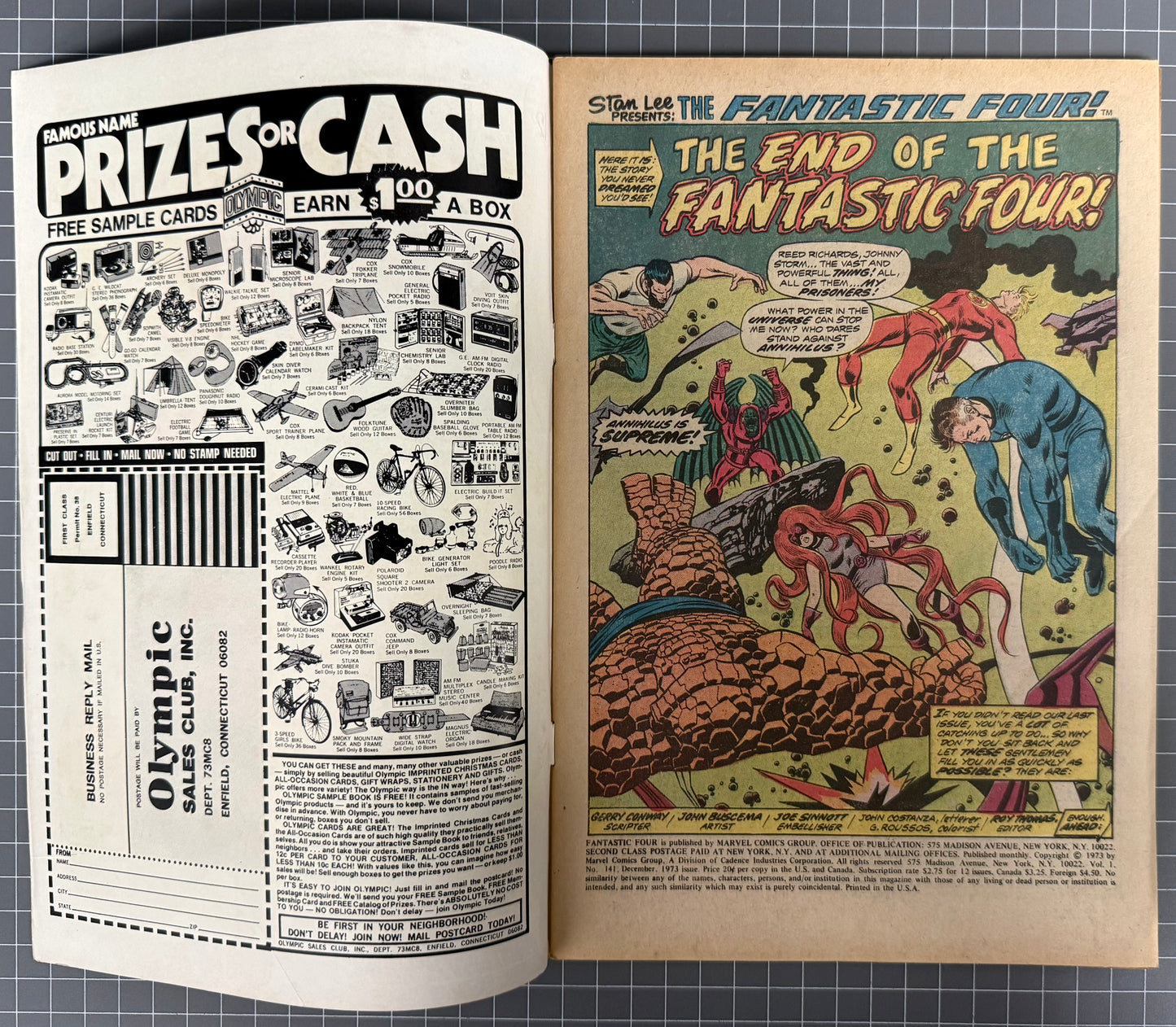 FANTASTIC FOUR #141 [MARVEL COMICS] 1973 FN/VF
