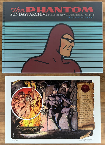 THE PHANTOM SUNDAYS ARCHIVE SPECIAL SDCC + SAL VELLUTO SIGNED & NUMBERED PLATE