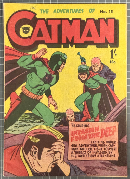 ADVENTURES OF CATMAN #15 [PAGE PUBLICATIONS] AUSTRALIAN PRE-DECIMAL COMIC 1965
