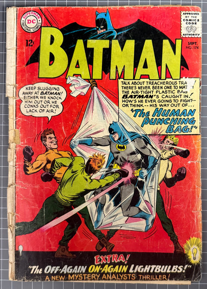 BATMAN #174 [DC COMICS] SILVER AGE 1965 GD-