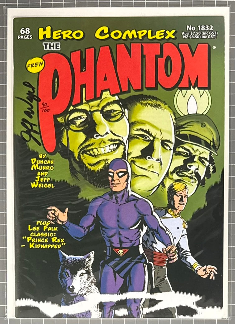 THE PHANTOM #1832 [FREW] ***SIGNED & LIMITED*** AUSTRALIAN COMIC 2019 NM