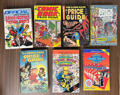 7 Comic Book Price Guides Overstreet 7 8 11 15 24 Grading 1st; 1982 Comic/Sc-Fi