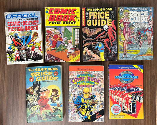 7 Comic Book Price Guides Overstreet 7 8 11 15 24 Grading 1st; 1982 Comic/Sc-Fi