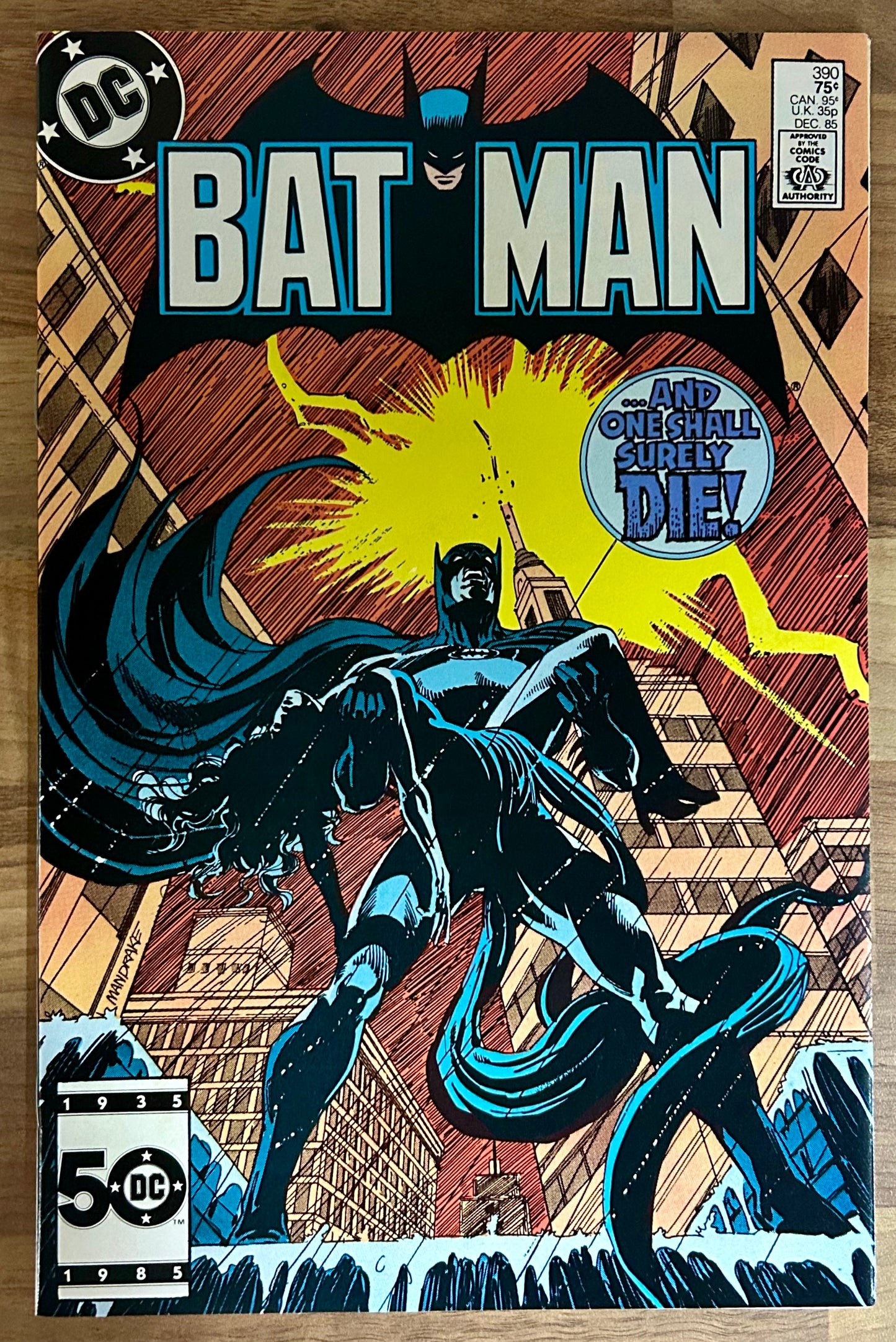 BATMAN #390 [DC COMICS] DIRECT 1985 NM-
