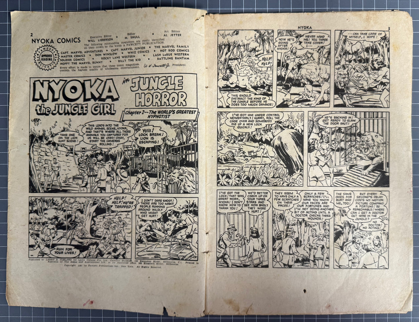 NYOKA THE JUNGLE GIRL #36 (LARRY CLELAND) AUSTRALIAN PRE-DECIMAL COMIC 1952