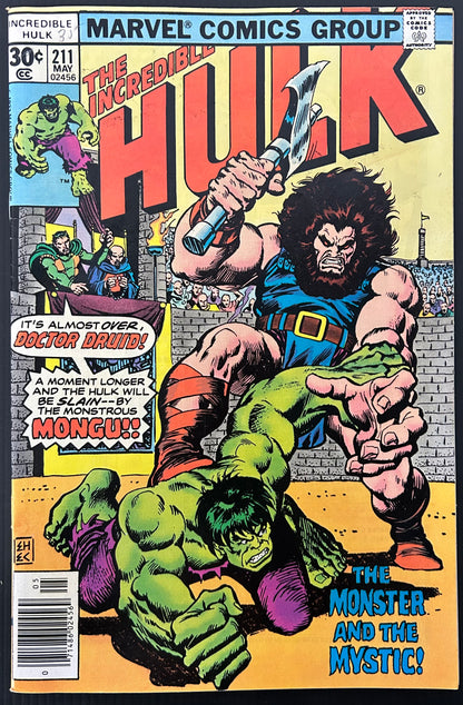 THE INCREDIBLE HULK #211 [MARVEL COMICS] NEWSSTAND 1977 FN/VF