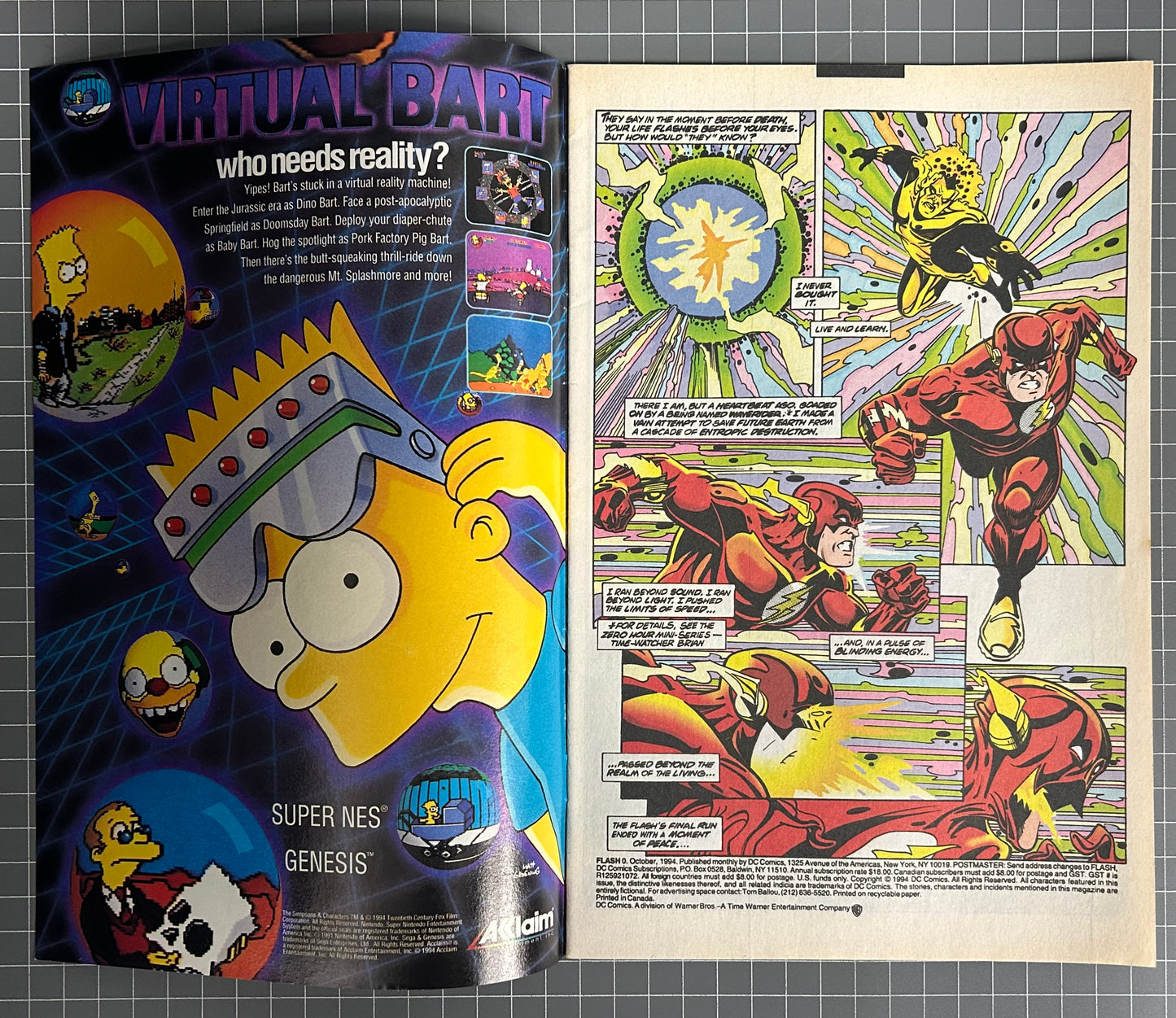 THE FLASH #0 [DC COMICS] NEWSSTAND 1994 VF