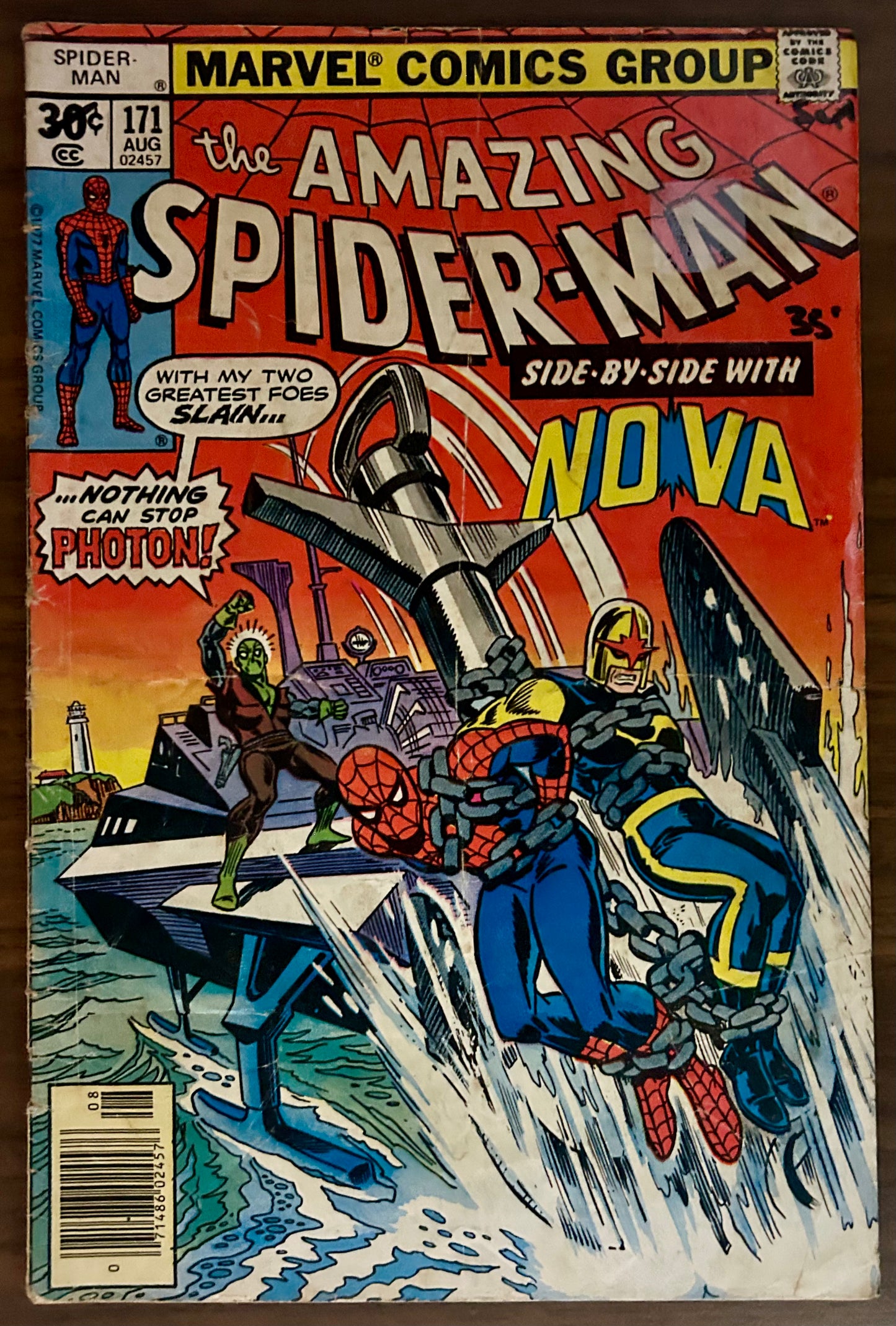 THE AMAZING SPIDER-MAN #171 [MARVEL COMICS] NEWSSTAND 1977