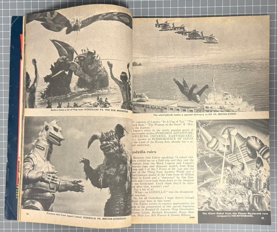 🔑 FAMOUS MONSTERS OF FILMLAND #114 [WARREN] HORROR MAGAZINE 1975 VG