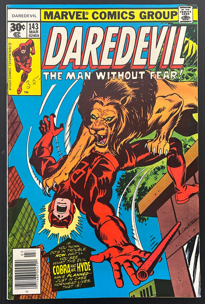 DAREDEVIL #143 [MARVEL COMICS] NEWSSTAND 1977 FN/VF
