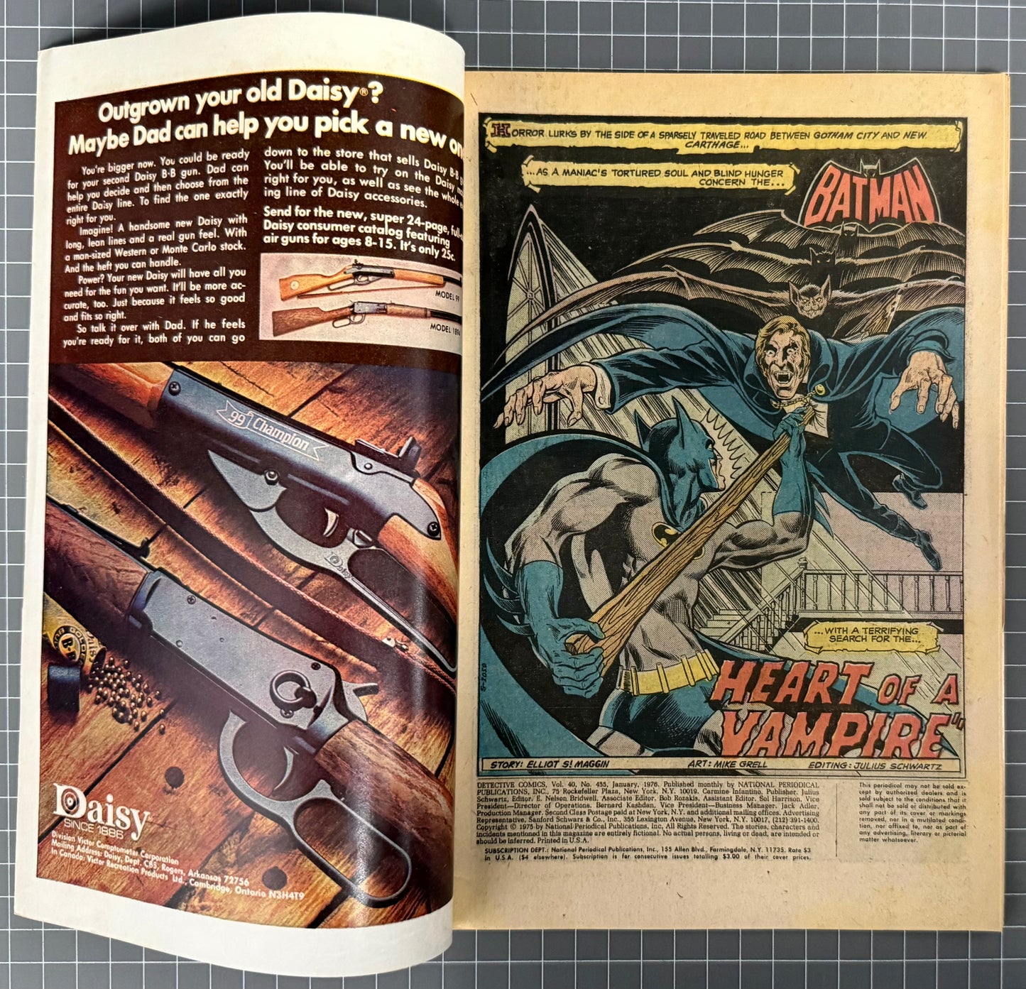 DETECTIVE COMICS #455 [DC COMICS] *MIKE GRELL COVER* 1976 VF