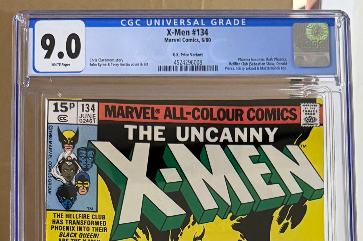 🔑 X-MEN #134 CGC 9.0 [MARVEL] COMIC *DARK PHOENIX SAGA PART 6* 1980