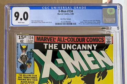 🔑 X-MEN #134 CGC 9.0 [MARVEL] COMIC *DARK PHOENIX SAGA PART 6* 1980