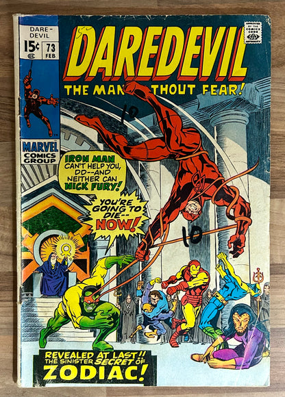 DAREDEVIL #73 [MARVEL COMICS] DIRECT 1971 GD