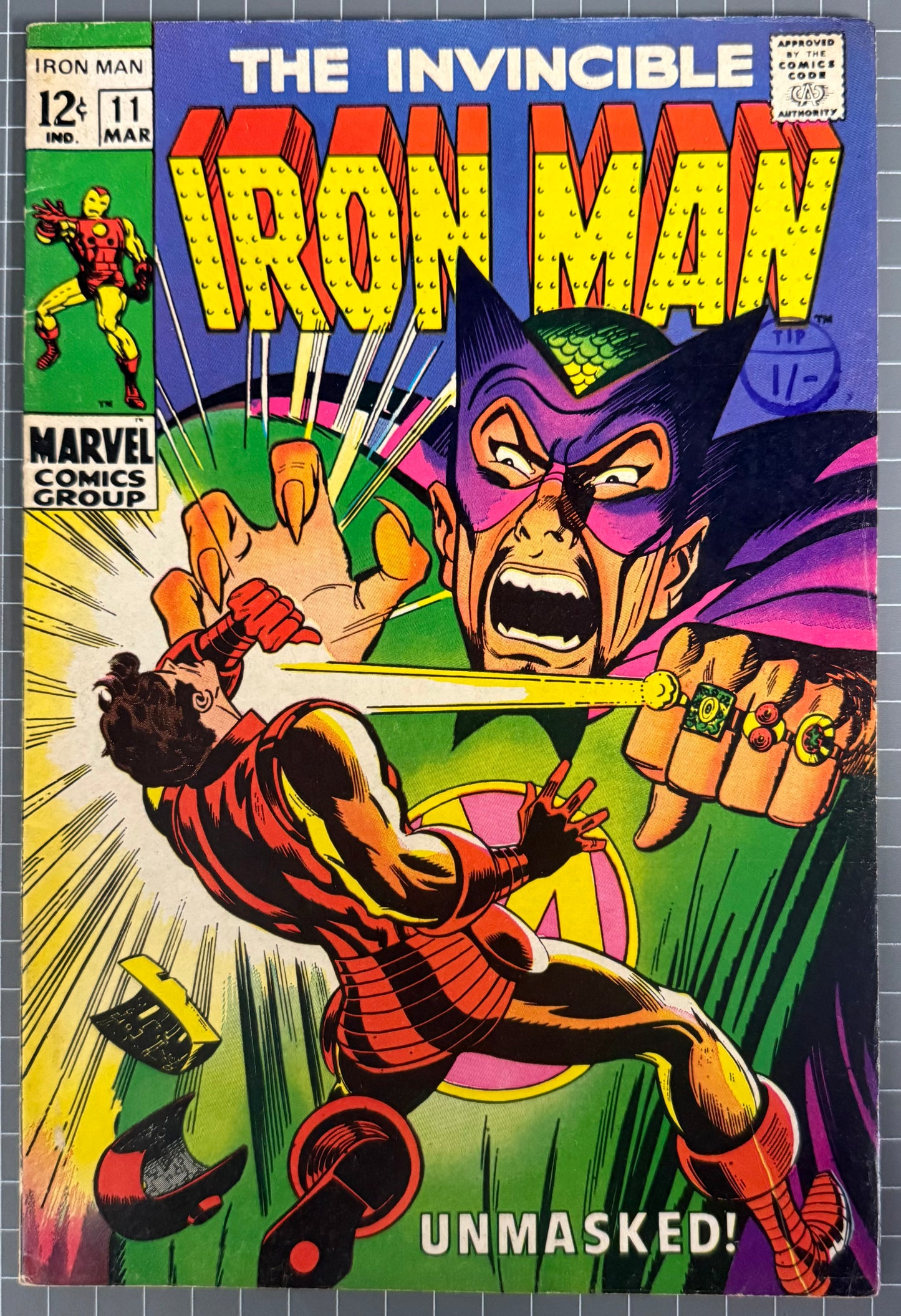 IRON MAN #11 [MARVEL COMICS] DIRECT 1971 FN