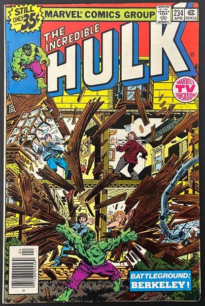 🔑 THE INCREDIBLE HULK #234 [MARVEL COMICS] NEWSSTAND *1ST APP QUASAR* 1979 FN/VF