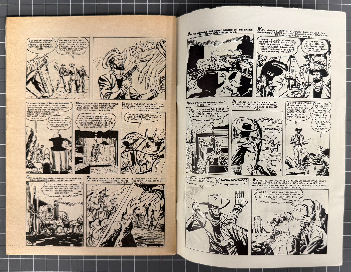 BLAZING WESTERN ACTION [YAFFA PUBLISHING] AUSTRALIAN MARVEL DIGEST COMIC 1983