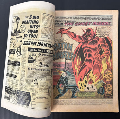 GHOST RIDER #8 [MARVEL COMICS] DIRECT 1974 FN+