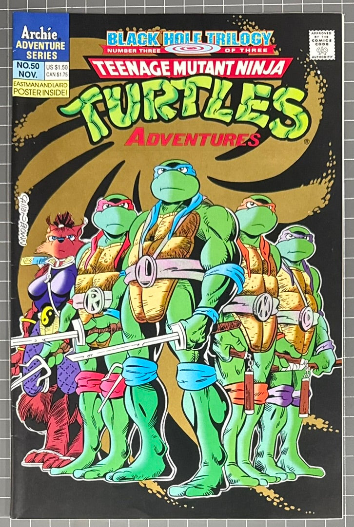 TEENAGE MUTANT NINJA TURTLES ADVENTURES #50 [ARCHIE COMICS] DIRECT 1993 VF