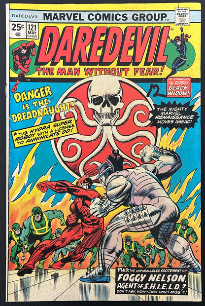 DAREDEVIL #121 [MARVEL COMICS] DIRECT 1975 VG/FN