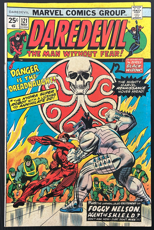 DAREDEVIL #121 [MARVEL COMICS] DIRECT 1975 VG/FN