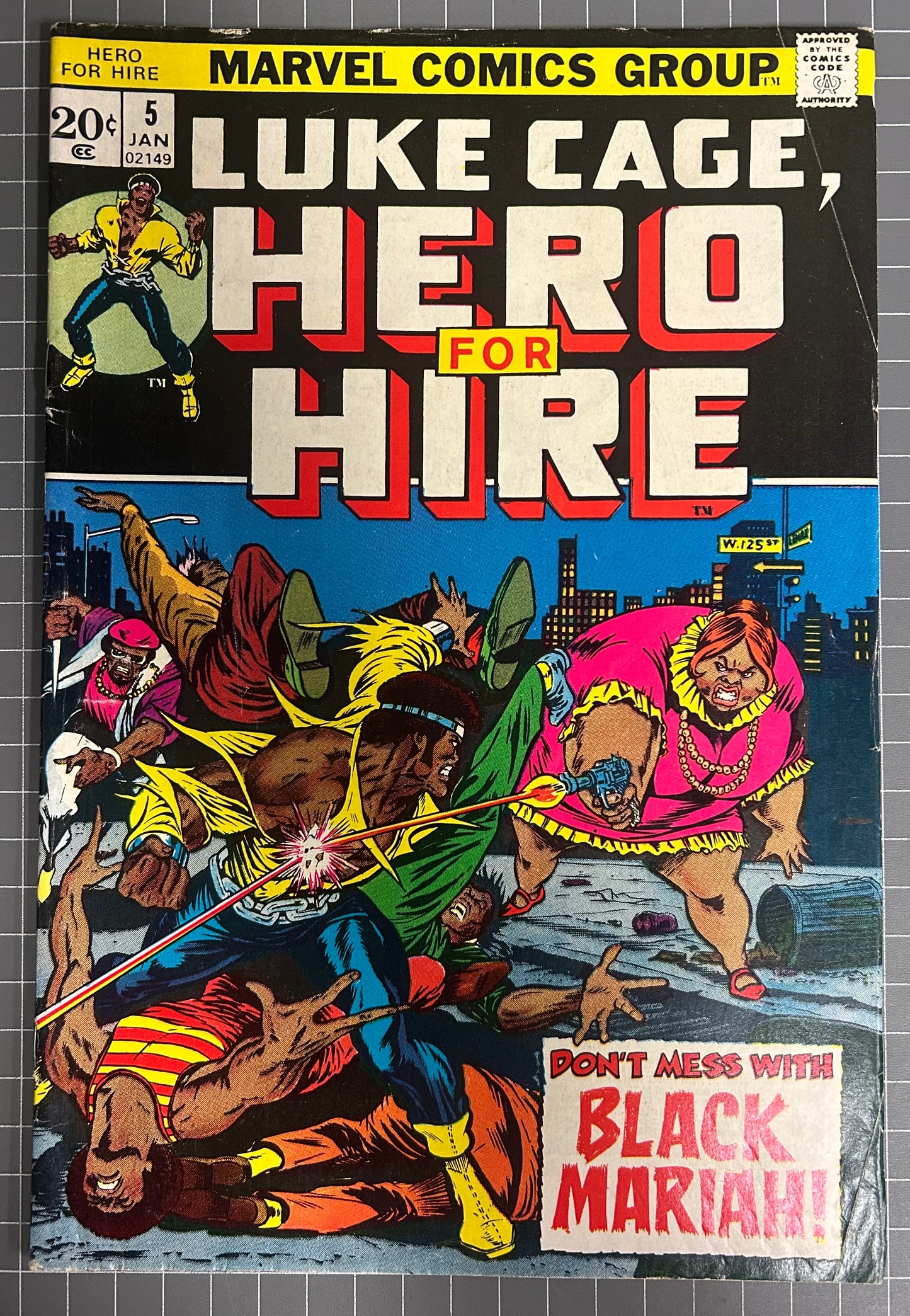 HERO FOR HIRE #5 [MARVEL COMICS] DIRECT 1972 FN