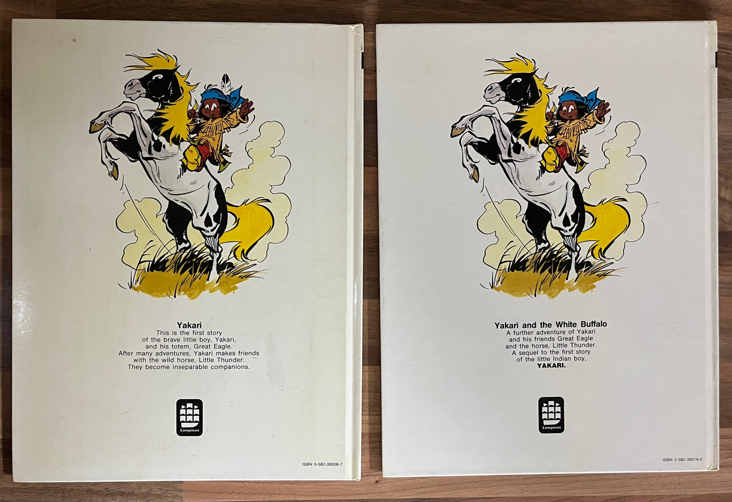 # 1 Yakari, #2 Yakari and the White Buffalo - Derib, Job Hardcovers, 1st Eds. Longman