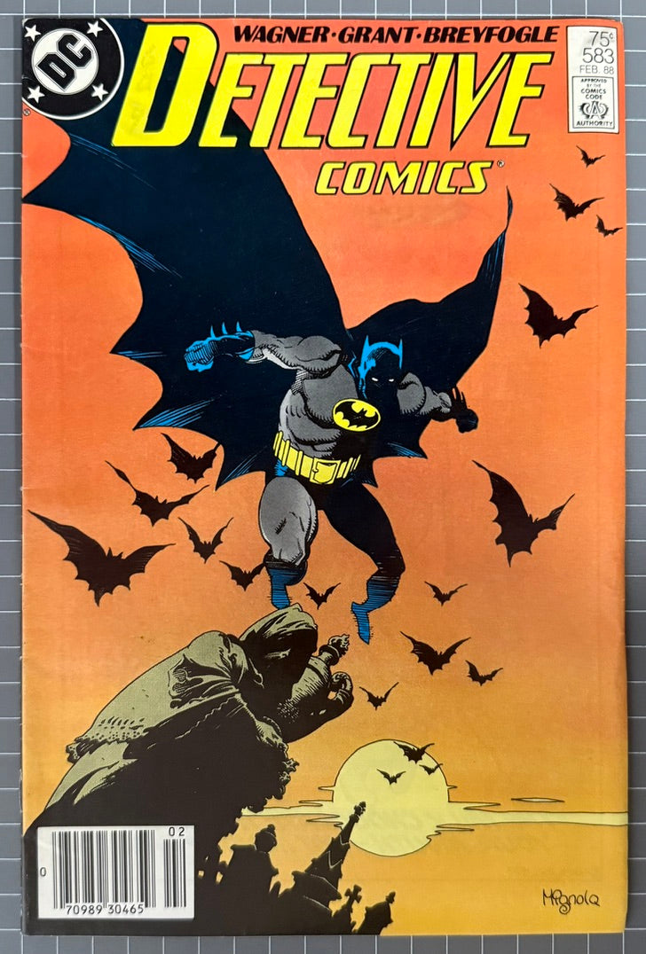 🔑 DETECTIVE COMICS #583 [DC COMICS] *SCARFACE & VENTRILOQUIST DEBUT* 1988 FN-