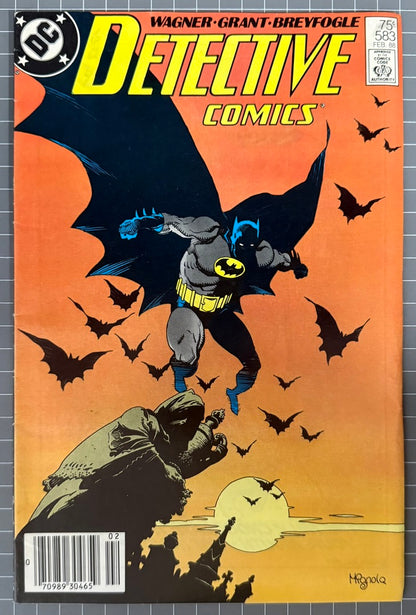 🔑 DETECTIVE COMICS #583 [DC COMICS] *SCARFACE & VENTRILOQUIST DEBUT* 1988 FN-