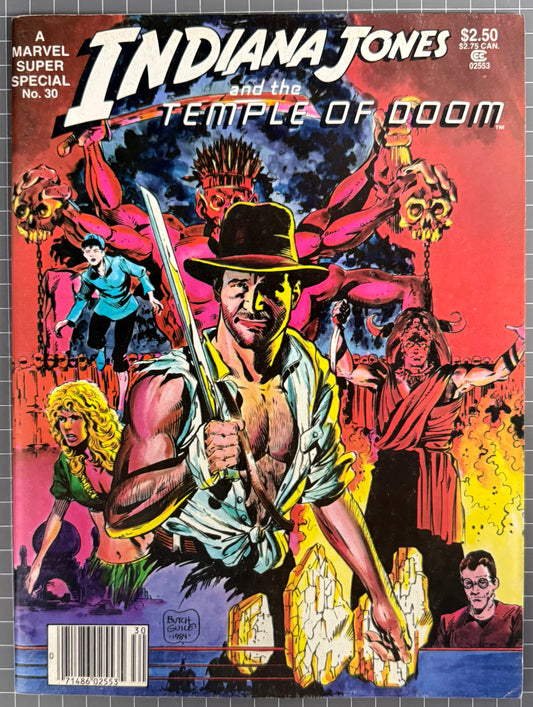 MARVEL SUPER SPECIAL #30: INDIANA JONES AND THE TEMPLE OF DOOM MAGAZINE 1984 FN/VF