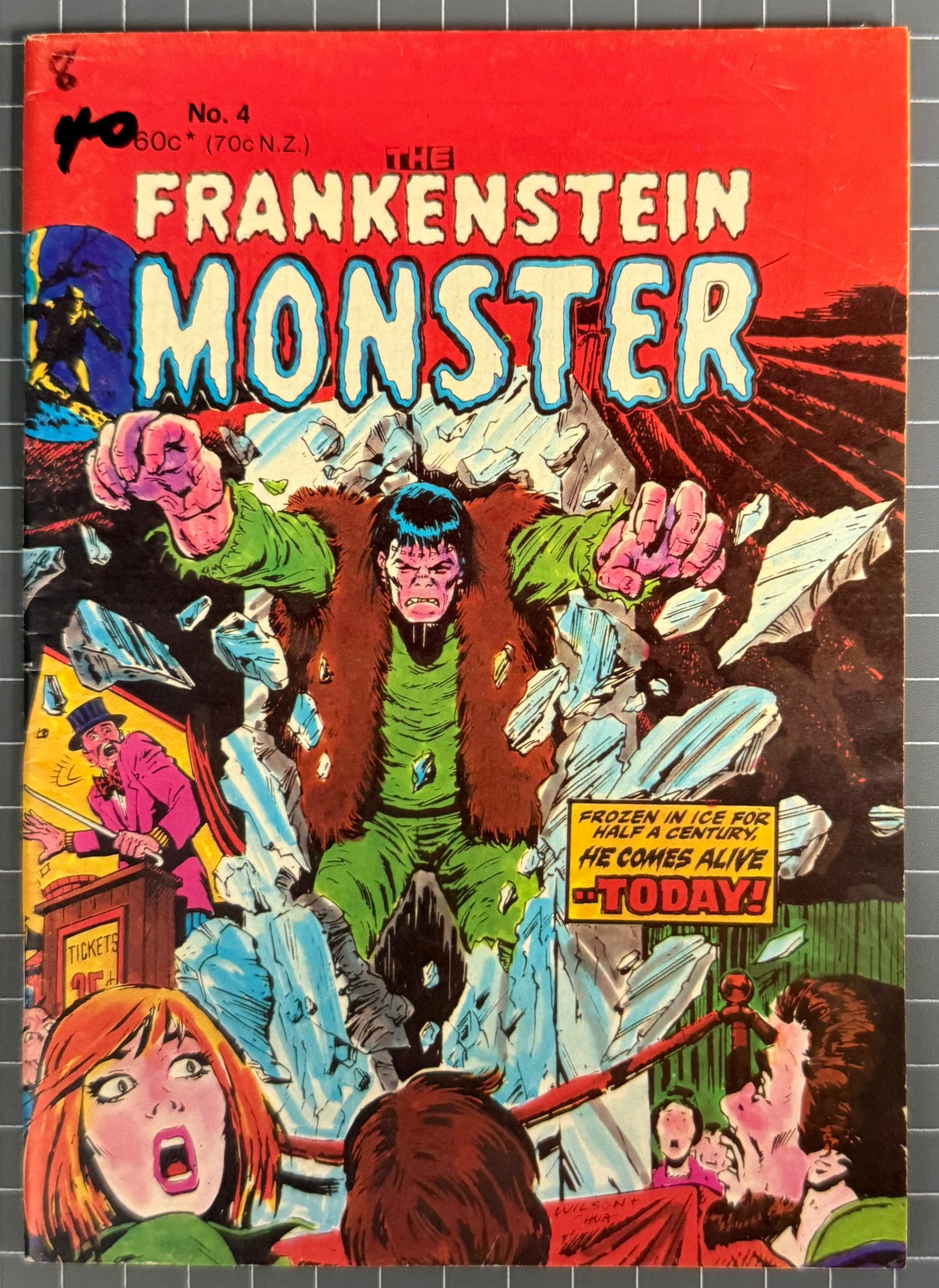 🔑 FRANKENSTEIN MONSTER #4 [YAFFA PUBLISHING] AUSTRALIAN DIGEST COMIC 1981