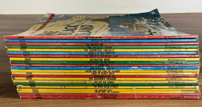 22 x Tintin Paperbacks - Herge,  All Mammoth Pubs., ex-libris