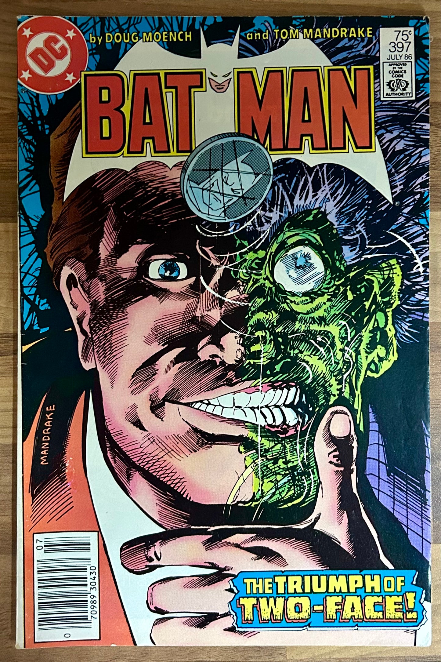 BATMAN #397 [DC COMICS] NEWSSTAND 1986 VF-
